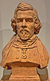 Bust of Eugene Delacroix.
